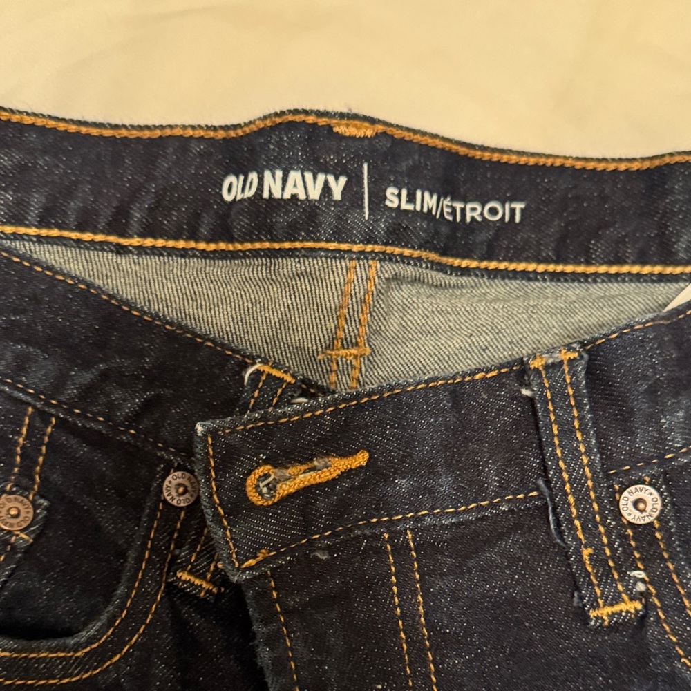 Old Navy Men's Deep Indigo Slim Stretch Jeans